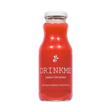 Naturalny sok wyciskany jabłko truskawka DRINKME 250 ml Sadvit Inny