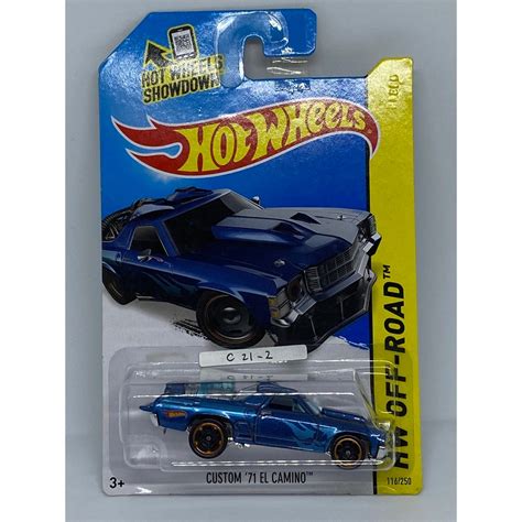 Jual HOT WHEELS CUSTOM 71 EL CAMINO BLUE VARIANT SERI HW TAHUN 2014 HOTWHEELS MUSCLECAR