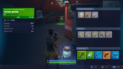 Inventory - Fortnite | Interface In Game