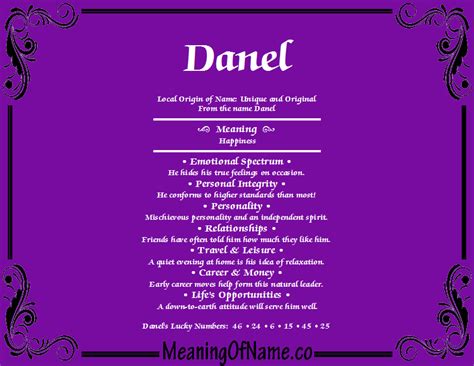 Danel - Meaning of Name