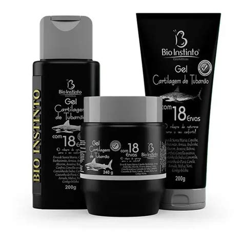 Kit Gel Cartilagem Tubar O Ervas Bio Instinto