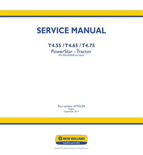 Ppt New Holland T Powerstar Tractor Service Repair Manual