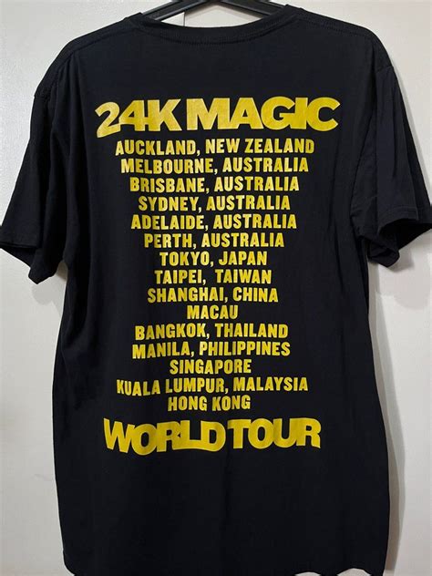 Bruno Mars 24K Magic Concert Shirt on Carousell