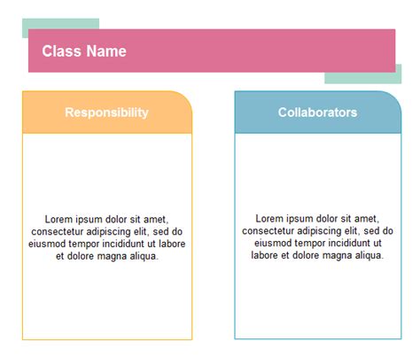 Free Class Responsibility Collaborator Crc Card Templates Edraw