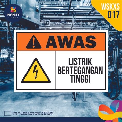 Jual X Wskxs Stiker Safety Sign Sticker Rambu Keselamatan Kerja