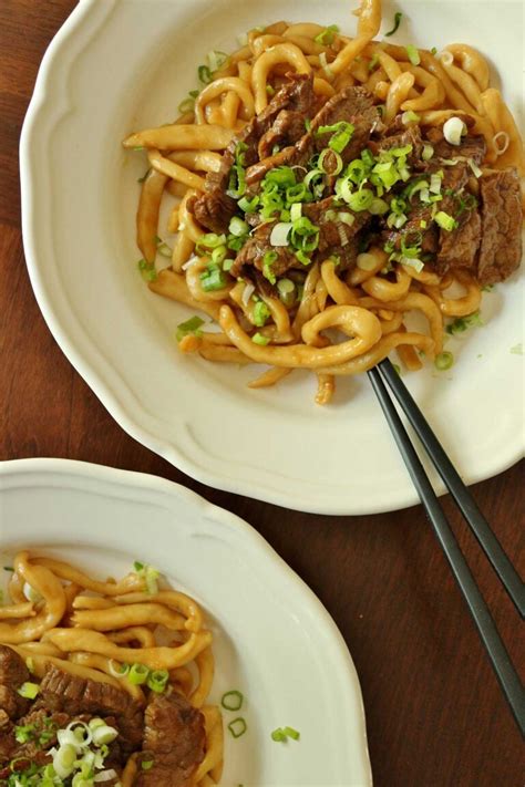 Beef Teriyaki Udon Noodles Mission Food Adventure