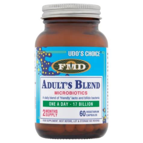 FMD Udo S Choice Adult S Blend Microbiotics 60 Vegetarian Capsules 40 92g