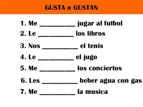 Gustar Actividades