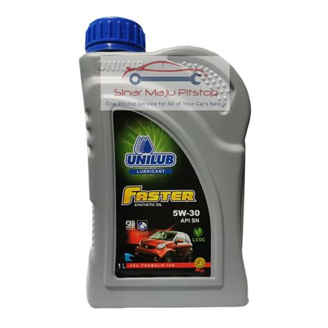 Jual Unilub Faster Synthetic Oil W Api Sn Pelumas Oli Mobil Mesin