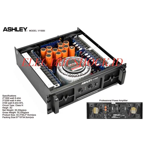 Jual Power Amplifier Ashley V I V I Original Class H Shopee