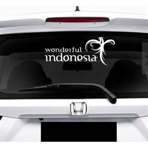 Jual Sticker Wonderful Indonesia Pesona Indonesia Cm Putih Stiker