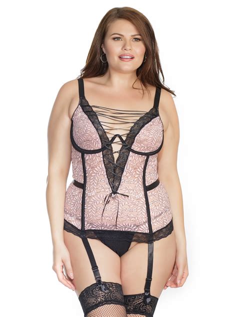 Coquette Diva Bustier With Removable Garters Walmart