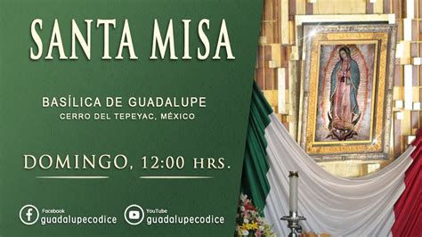 Santa Misa Bas Lica De Guadalupe Domingo Enero Hrs