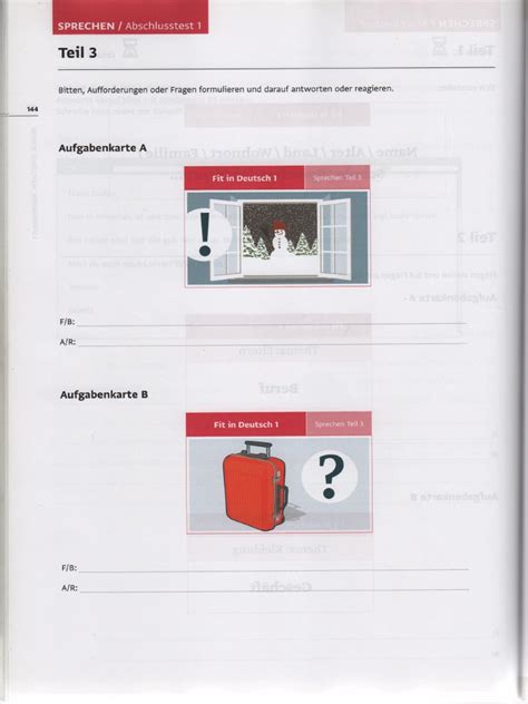 Ok Goethe Zertifikat A1 Sprechen Abschlusstest 13 Teil 33 Pdf