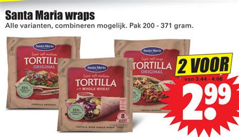 Santa Maria Tortilla Folder Aanbieding Bij Dirk Details