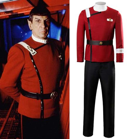 Star Trek II: The Wrath of Khan Starfleet Cosplay Costume James Tiberius Kirk Uniform