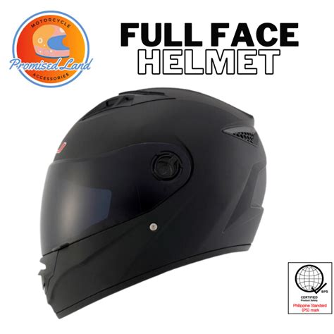 Hnj Full Face Motorcycle Helmet Sun Visor Shopee Philippines