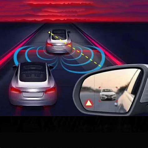 Car Blind Spot Radar Detection System BSD Lens Light Alarm Parking