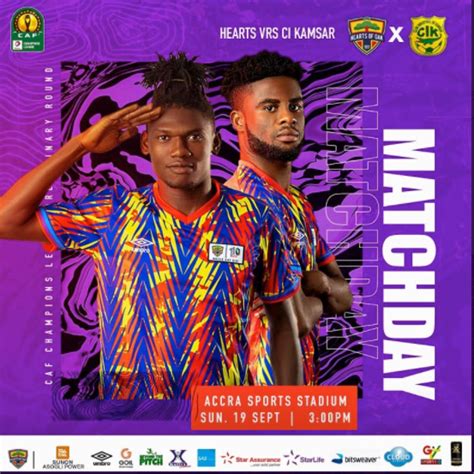 LIVE UPDATES Hearts Of Oak 2 0 CI Kamsar CAF Champions League