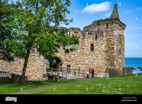 Entrance To St Andrews Castle In The Royal Burgh Of St Andrews In Fife