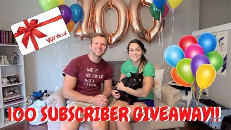 100 Subscriber Giveaway Youtube