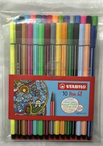 Stabilo Pen Felt Tip Fibre Tip Pens Mm Assorted Colours In