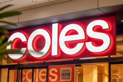 Shoppers In Coles Supermarket In Brisbane Queensland Australia