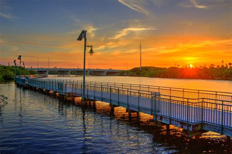 Port St Lucie Florida Sunset at the Rivergate Boardwalk | Visit St. Lucie