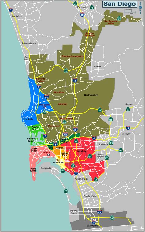 Cities In San Diego County Map | Hiking In Map