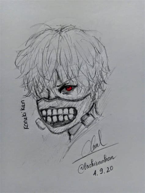 Tranh Vẽ Kaneki Ken Sự Sống Đầy Biểu Tượng Của Một Con Người Ghoul