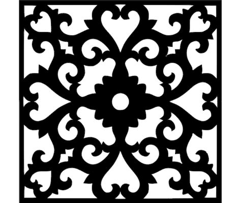 Flower Wall Border Stencil Template – Amee House | Silhouette art ...