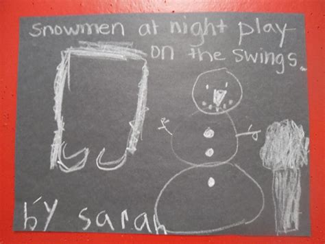 The Passionate Educator: a blog by Mrs. Obach: Snowmen at Night Art