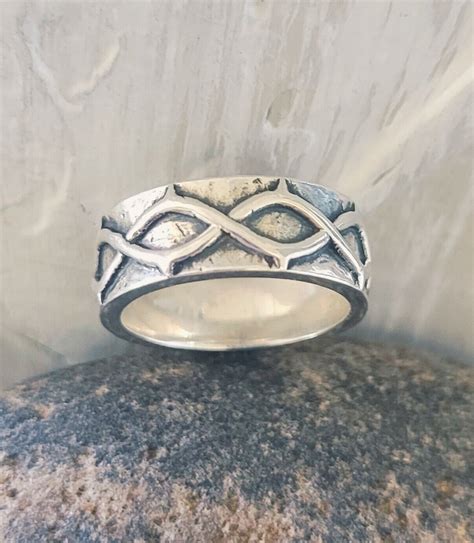 Retired James Avery Crown Of Thorns Band Ring Size Gem