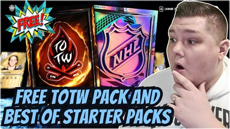 Thrash Hky Opening Free Totw Pack And Best Of Starter Packs In Nhl