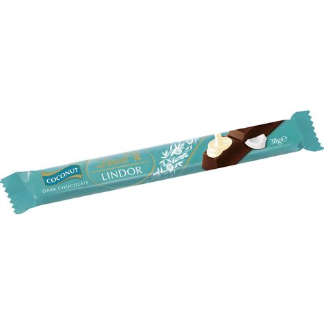 Lindt Lindor Milk Chocolate Coconut 38g Bar Woolworths