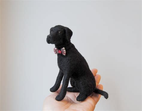 Needle Felted Dog Custom Made Dog Portrait Labrador Etsy