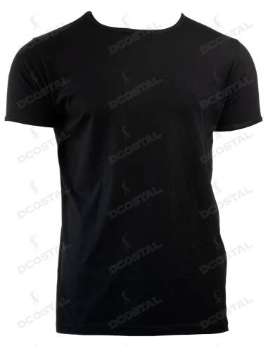 Camiseta Manga Corta Costalero Negra Cuello Amplio