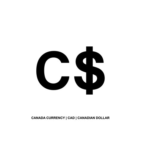 Canada Currency, CAD, Canadian Dollar Icon Symbol. Vector Illustration ...