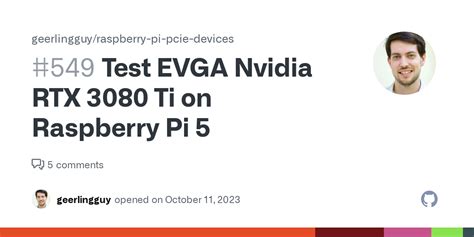 Test EVGA Nvidia RTX 3080 Ti On Raspberry Pi 5 Issue 549