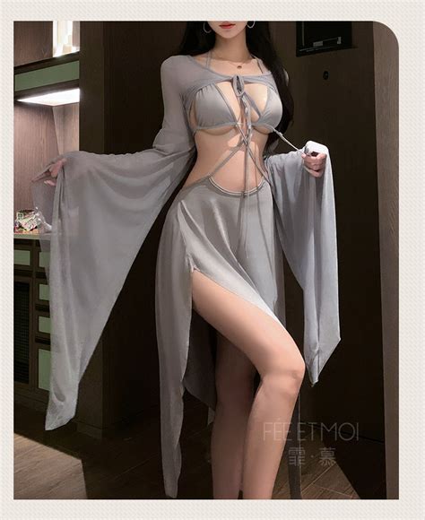 Bebinca Variety Open Crotch Jumpsuit Sexy Lingerie Nightdress Sexy Pajamas Shopee
