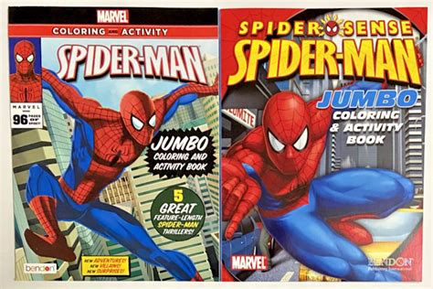 Marvel Spider Man Jumbo Coloring And Activity Books Ebay