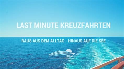 Last Minute Kreuzfahrten Jetzt günstig buchen