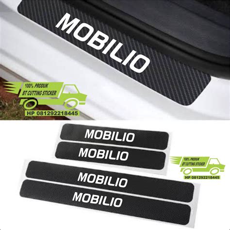 Jual 4 Pecs Sticker Carbon 3D Sticker Mobil Honda Mobilio Sticker