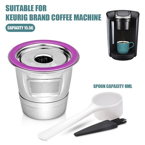 Keurig k cápsulas de café reutilizables filtro de café de acero