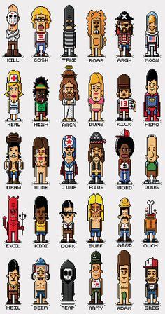 Ideias De Pixel Art Personagens Pixel Bit Art Arte Em Pixels