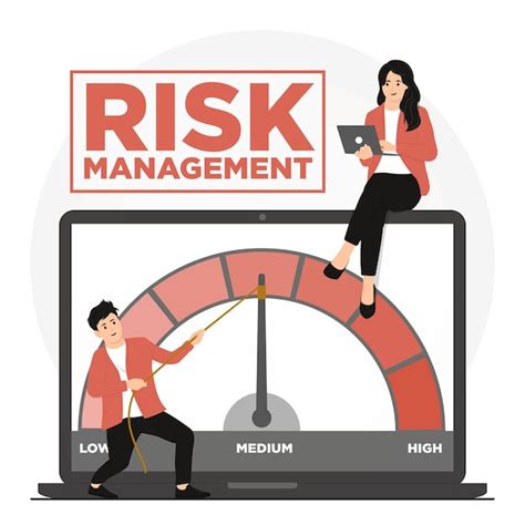 Premium Vector Flat Vector Risk Management Concept Illustration