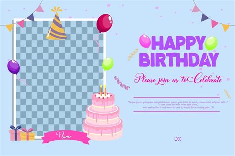 Premium Vector | Vector illustration happy birthday banner editable ...