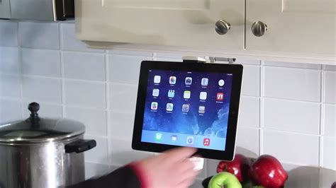 2 In 1 Kitchen Mount Stand For Ipad And Tablets Youtube