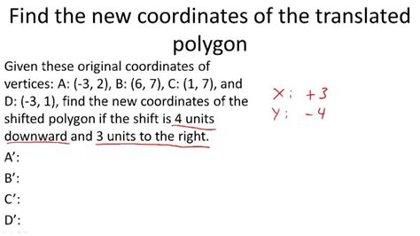 Translating Points In A Plane Example 1 Video Geometry Ck 12