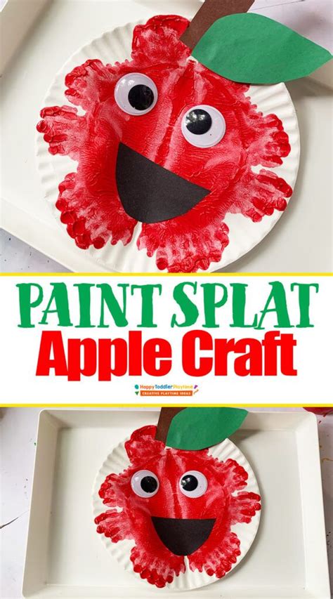 This Ultra Fun And Slightly Messy Paint Splat Apple Craft That Promises